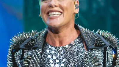 La chanteuse Pink en concert à Londres en 2024