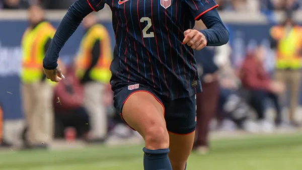 La footballeuse américaine Trinity Rodman en mars 2026