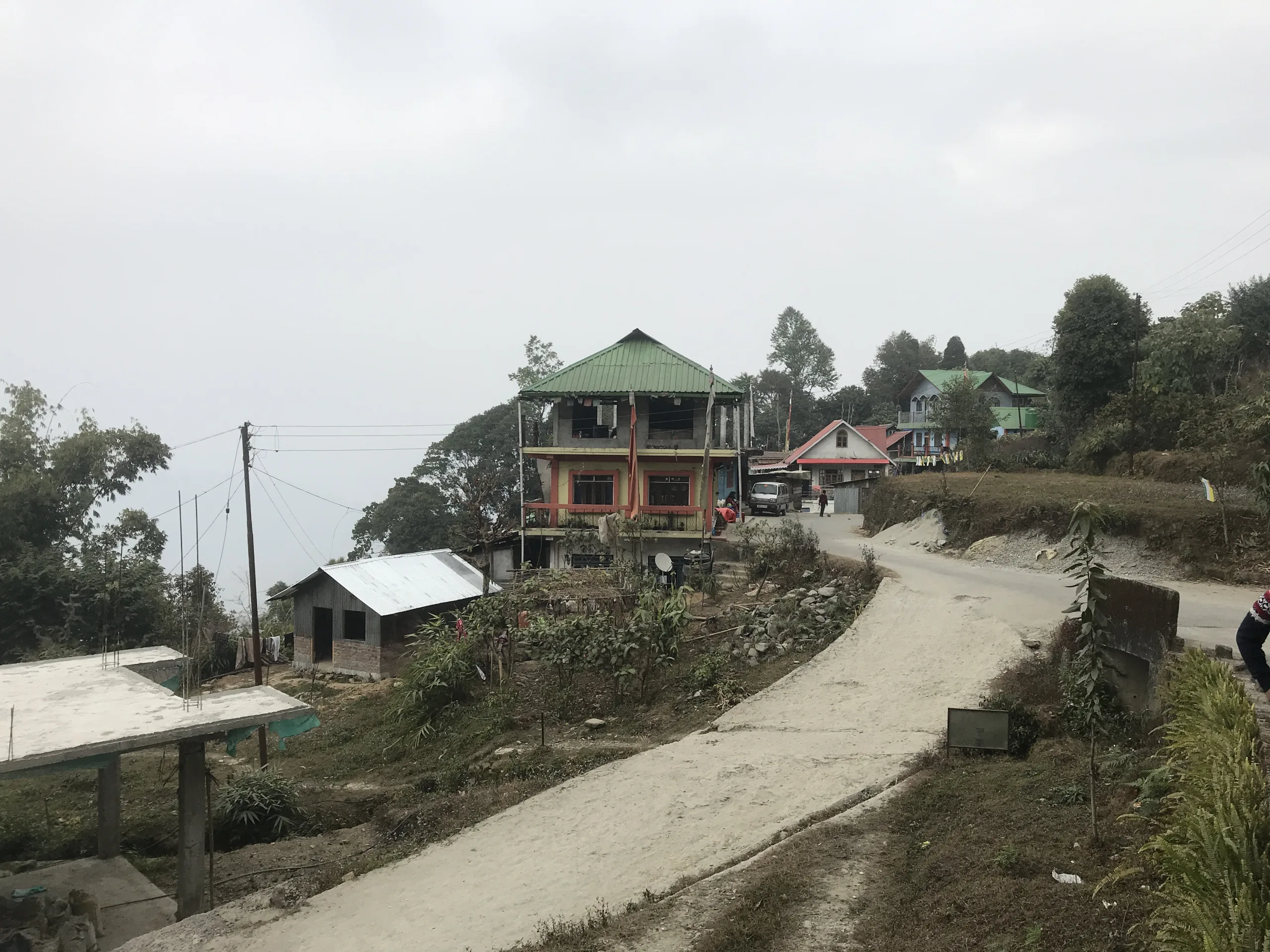 Vue d’Upper Sittong, dans le district de Darjeeling en Inde