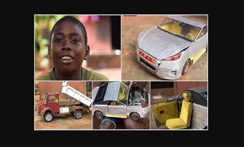 Ikechukwu Divine Oramife, 15 ans, Nigérian, construit des voitures opérationnelles
