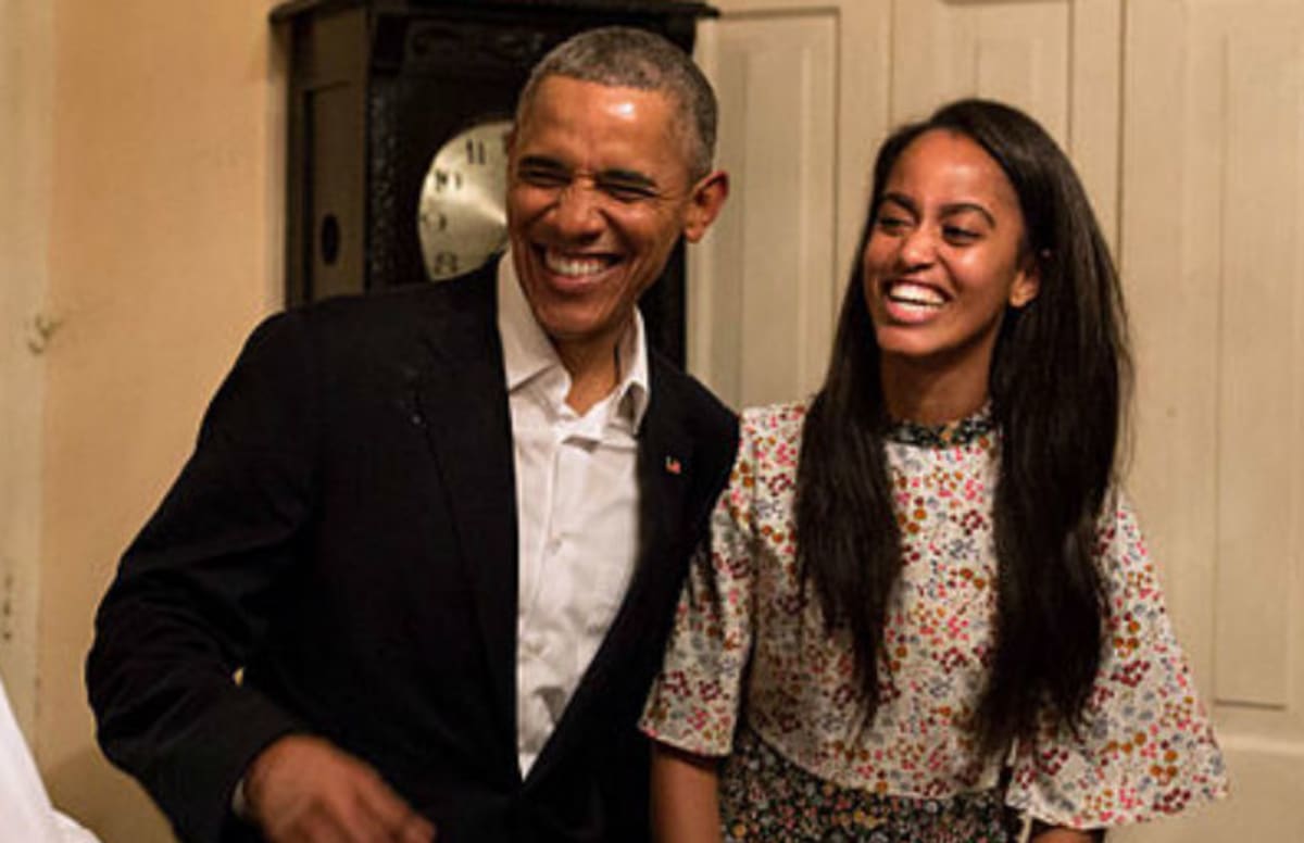 Barack Obama et sa fille aînée, Malia @complex.com