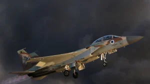 F-15 israélien, base aérienne de Hatzerim, sud d'IsraÃ«l, le 30 juin 2016.