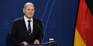 Le chancelier allemand Olaf Scholz le 25 janvier Ã  Berlin.