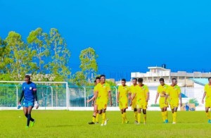 Les Écureuils U20 lors d'une séance d'entrainement