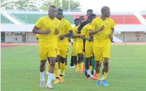 Des joueurs togolais lors d'une séance d'entrainement