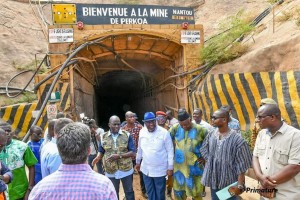 galeries de la mine souterraine de zinc de Perkoa (Centre-ouest du Burkina Faso)