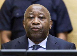 L'ancien président ivoirien Laurent Gbagbo devant la Cour Pénale Internationale, le 19/02/2013 Ã  La Haye (Pays-Bas). AP Photo/Michael Kooren.
