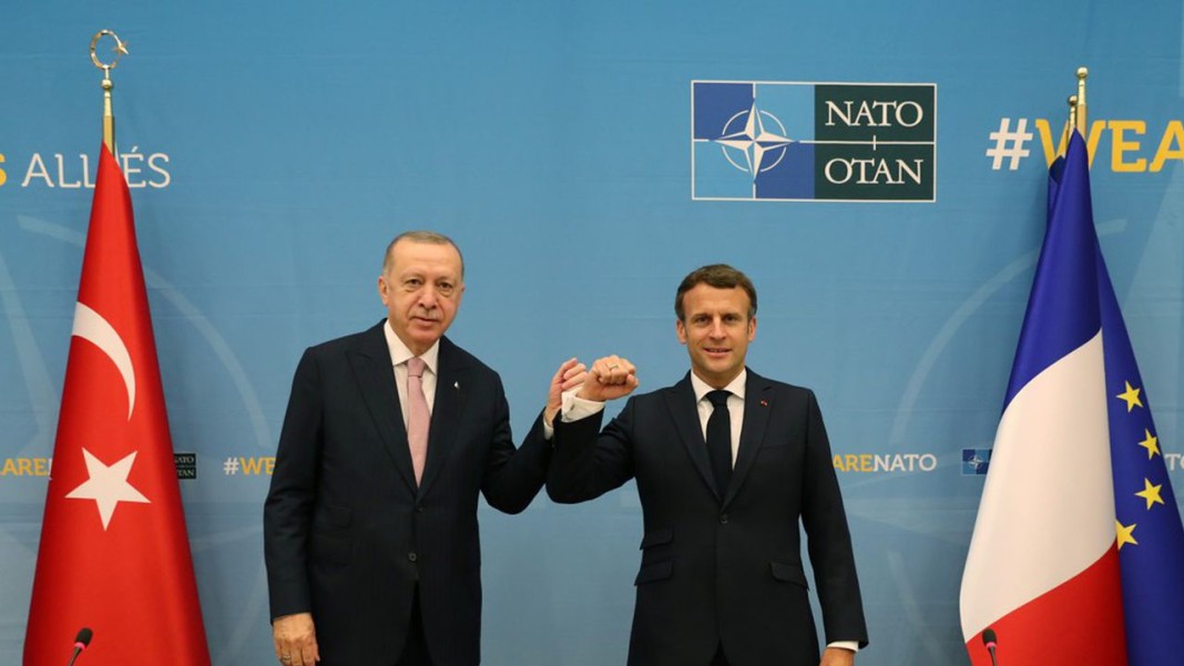 Les présidents Macron et Erdogan