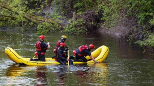 L'escouade nautique du Service de protection contre l'incendie de Québec a participé aux efforts de recherche. @ radio Canada