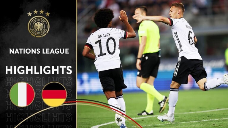 2 buts en 3 Minutes, les temps forts de Italie vs Allemagne 1-1 | Nations League