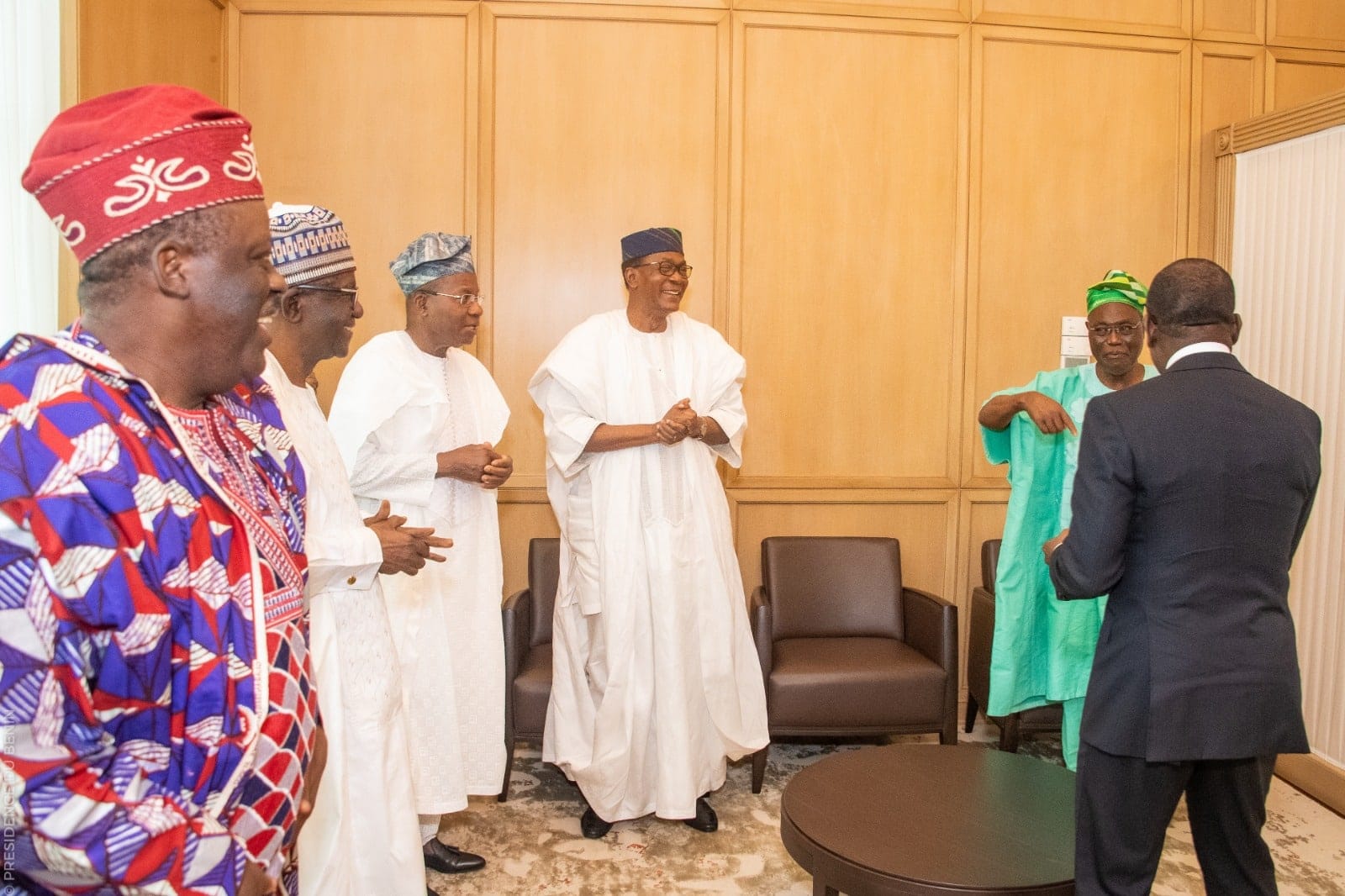 Patrice Talon et les anciens président de l'AN