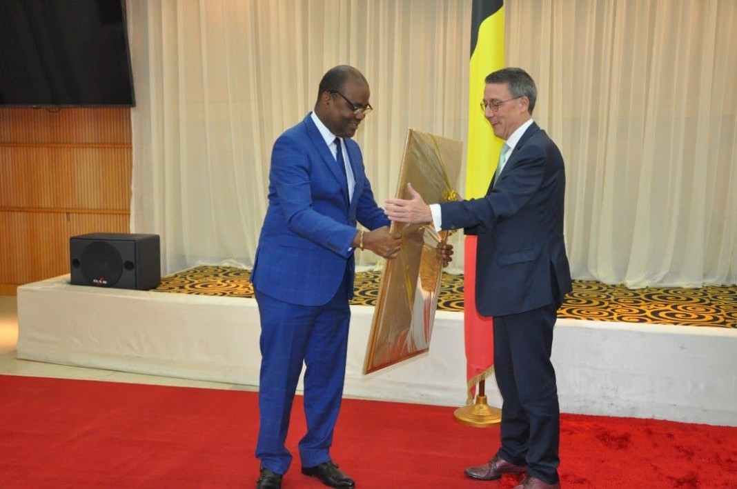 Le SG du MAEC et l'ambassadeur Xavier Leblanc