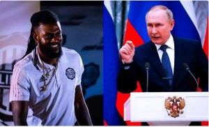 Emmanuel Adébayor et Vladimir Poutine