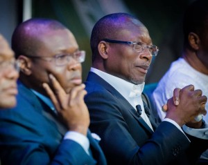 Romuald Wadagni, ministre de l'économie et des finances et Patrice Talon, président du Benin