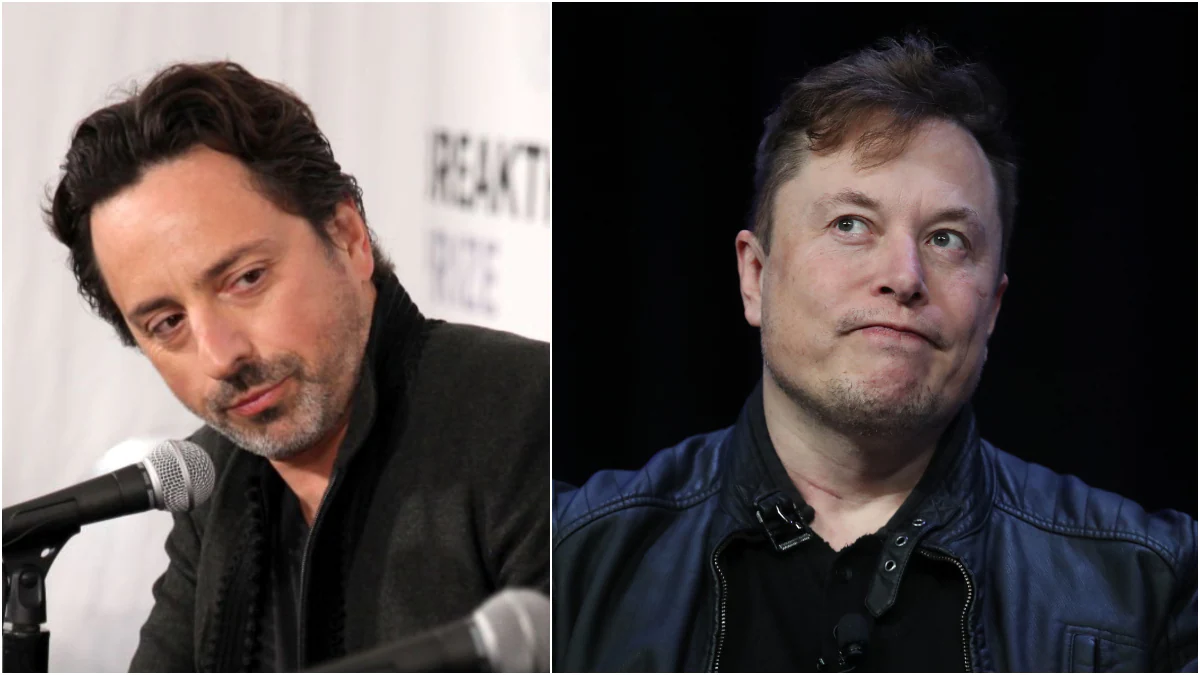 Sergey Brin et Elon Musk @thewrap.com