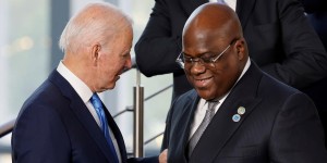 Le président américain Joe Biden et le président de la RDC Felix Tshisekedi