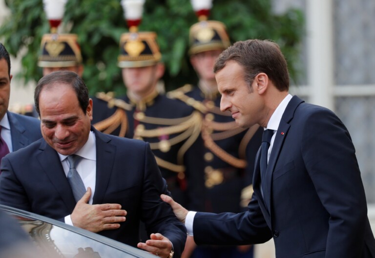 France – Egypte: le président Abdel Fattah al-Sissi au palais de Macron à  Paris