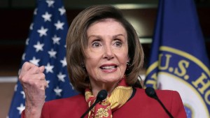 Nancy Patricia Pelosi, femme politique américaine, membre du Parti démocrate et présidente de la Chambre des représentants des États-Unis de 2007 Ã  2011 et depuis 2019
