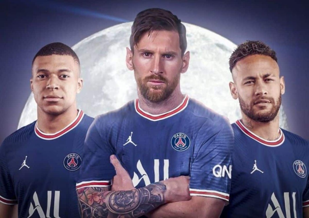 Les joueurs du PSG, Messi, Neymar et Mbappé