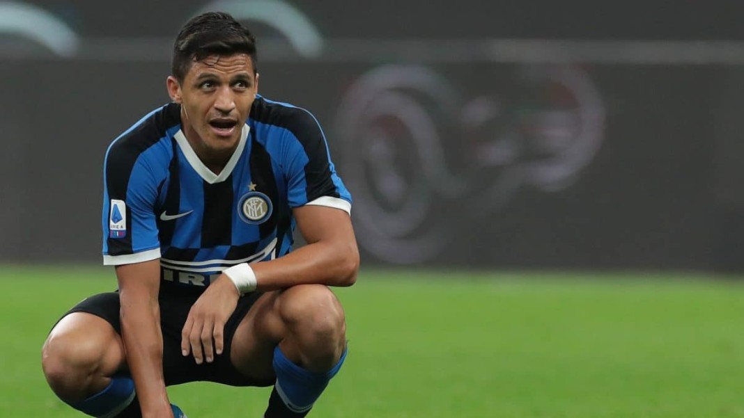 Alexis Sanchez avec le maillot de l'Inter Milan