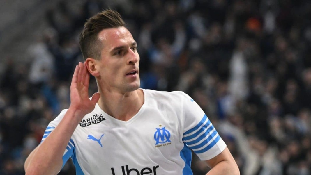 Arkadiusz Milik avec le maillot de Marseille