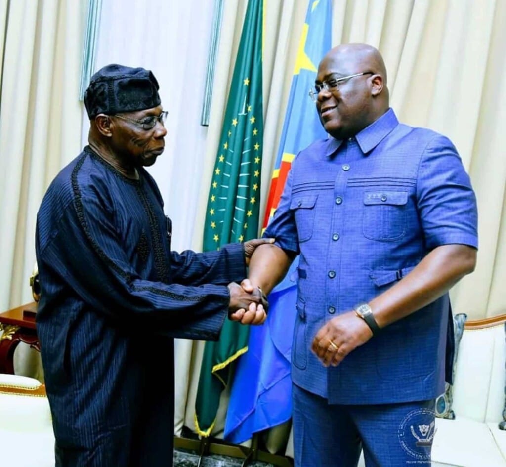 Félix Tshisekedi et Olusegun Obasanjo @ Gouv RDC
