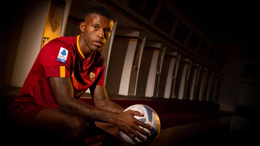 Georginio Wijnaldum avec le maillot de la Roma