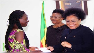 Laurence Evania GBAYE reçue par des membres du gouvernement