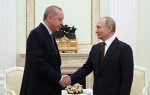Les présidents Erdogan et Poutine