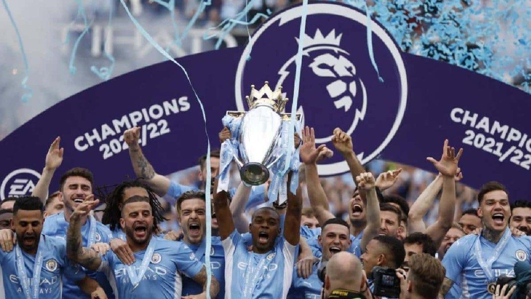 Manchester City, champion d'Angleterre lors de la saison 2021_2022