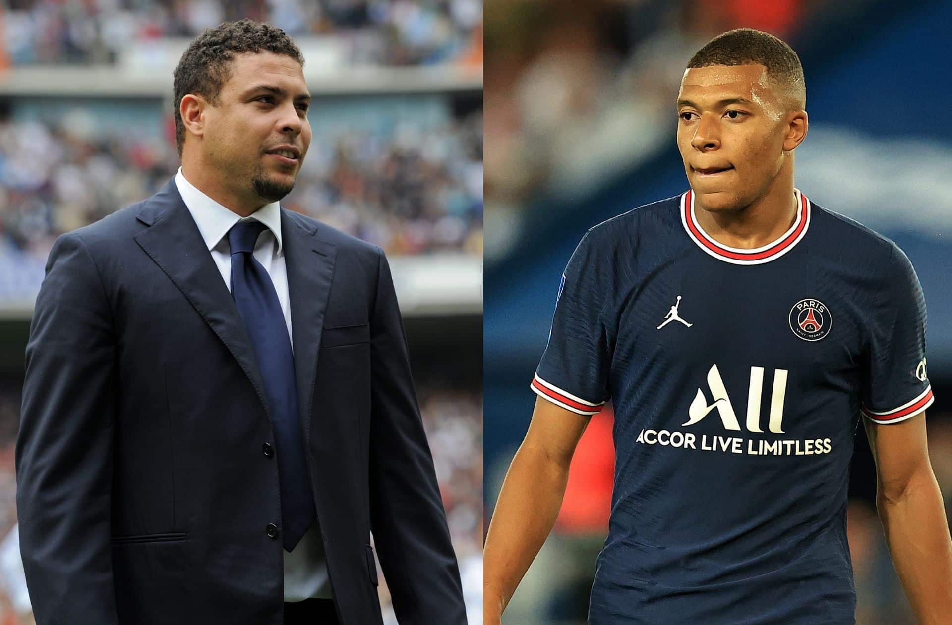 Ronaldo Nazario et Kylian Mbappé