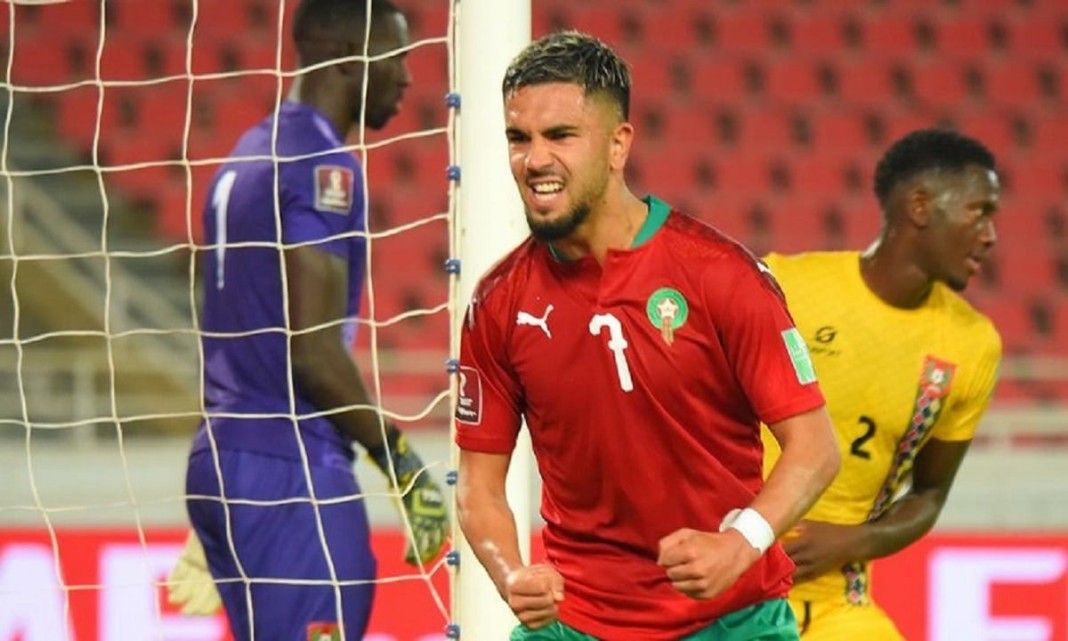 Imran Louza, milieu de terrain de l'équipe nationale du Maroc