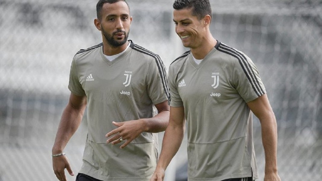 Medhi Benatia et Cristiano Ronaldo Ã  l'entrainement Ã  la Juve