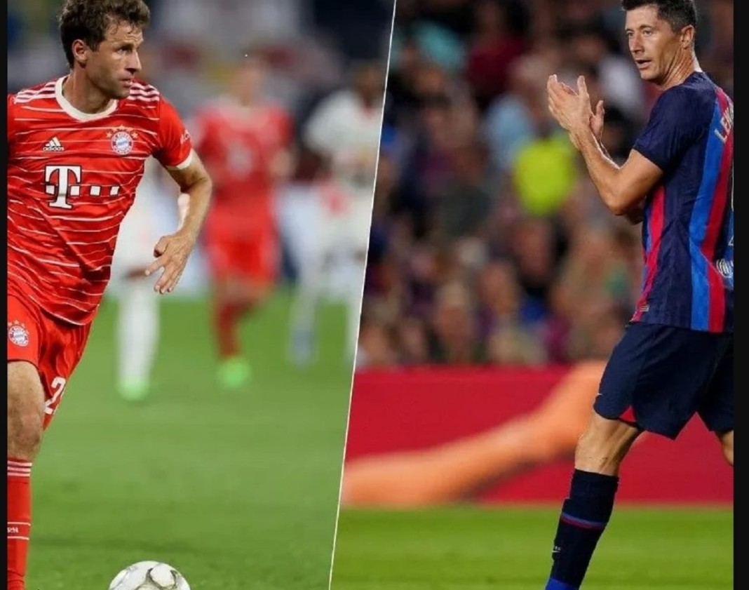 Thomas Muller et Robert Lewandowski