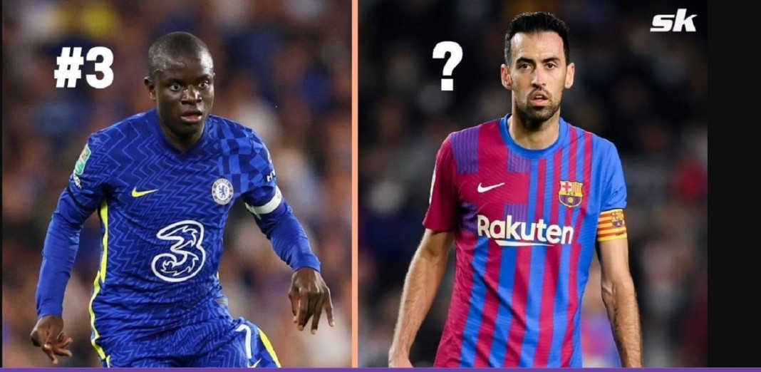 Sergio Busquets et N'Golo Kanté