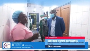 Descente inopinée du Prof Dieu donné Gnonlonfoun dans 03 services du CNHU