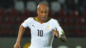 André Ayew avec le maillot du Ghana