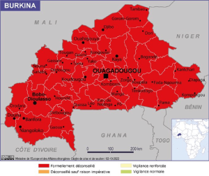 Carte Burkina