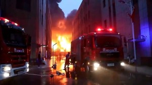 Incendie dans une usine en Chine