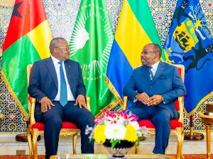 Les présidents Umaro Sissoco Embalo et Ali Bongo