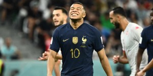 Kylian Mbappé après la défaite 1-0 contre la Tunisie lors du Mondial 2022