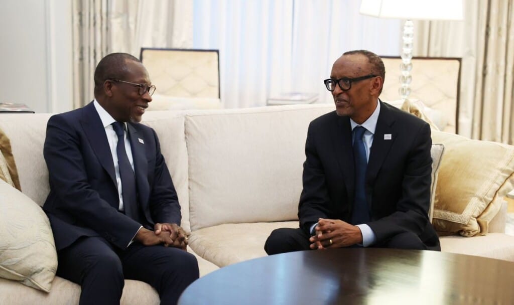 Tête-à-tête entre Patrice Talon et Paul Kagame à Washington.
@UrugwiroVillage