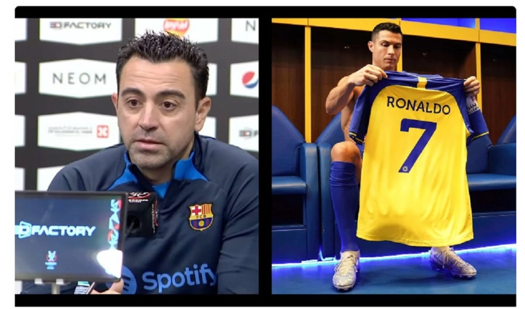 Cristiano Ronaldo et Xavi Hernandez
