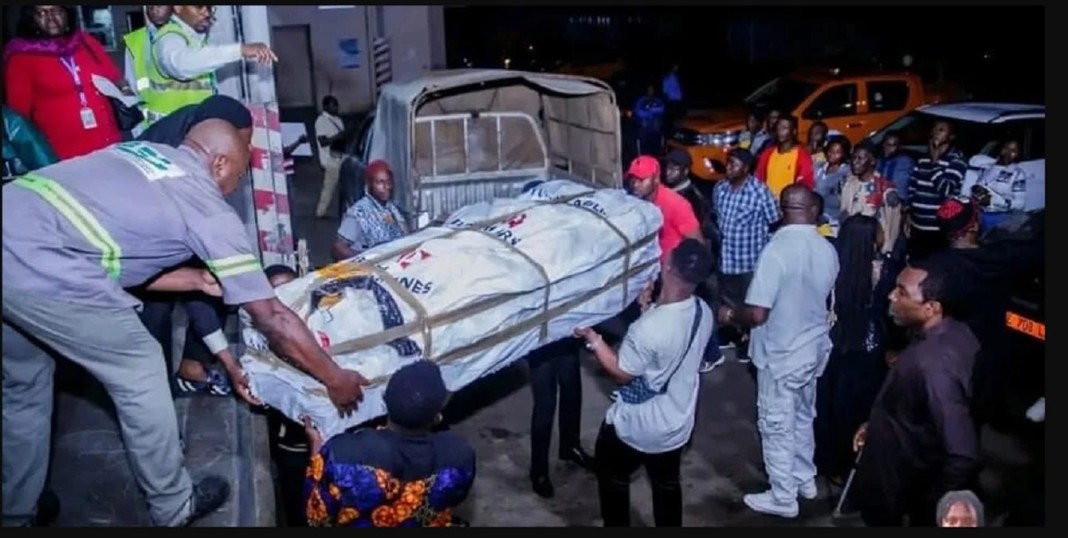 La dépouille du footballeur camerounais, Elvis Nkam, mort dans un séisme en Turquie