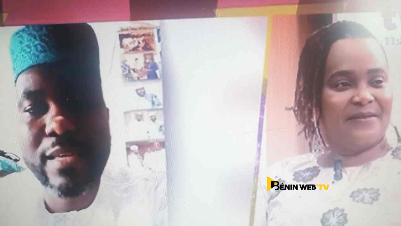 La chanteuse Dossi La princesse et son mari @ Capture d'écran K'Fé Week-end