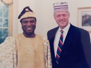 Le Président Nicéphore Dieudonné Soglo et président Bill CLINTON Ã  la maison blanche