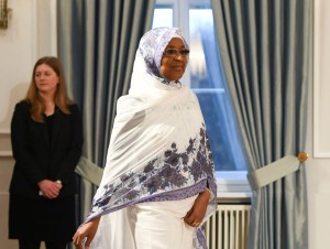 Mariam Ali Moussa, ex-ambassadrice de la République du Tchad en Allemagne, château de Bellevue Ã  Berlin, Allemagne, 13 janvier 2020. REUTERS/Annegret Hilse