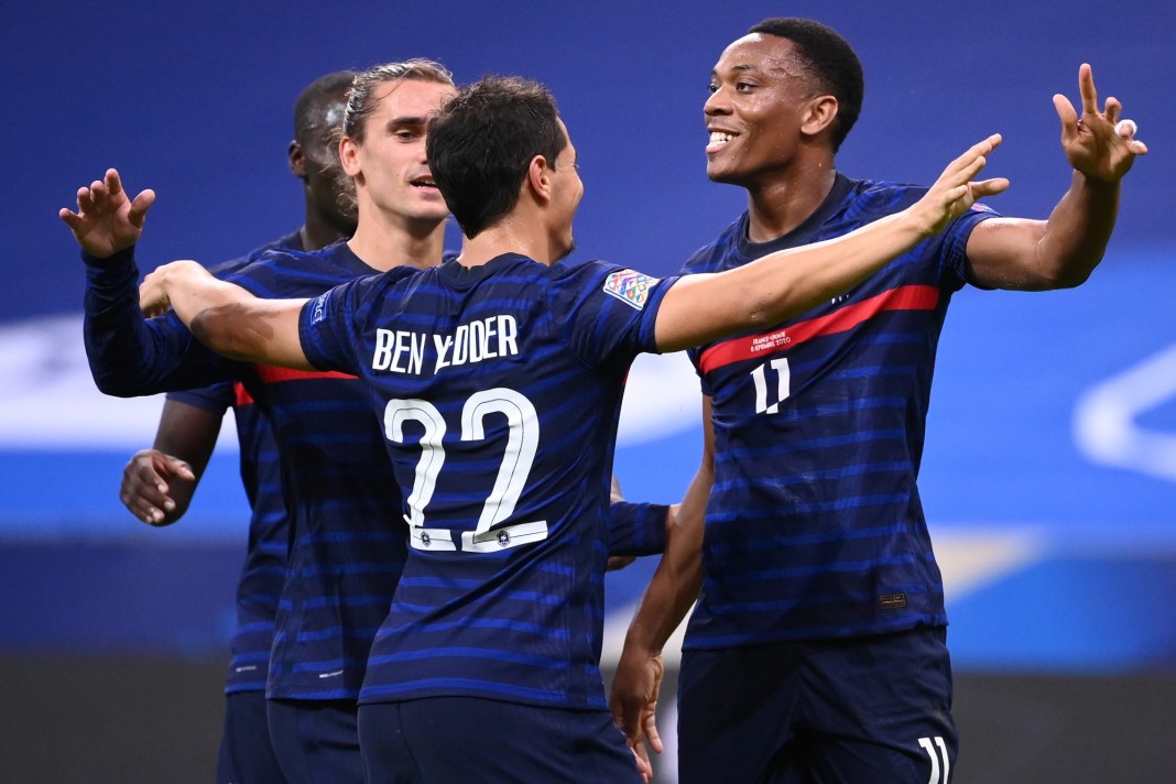 Des joueurs français sous le maillot des Bleus