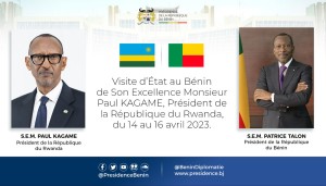 Paul Kagamé en visite de travail au Bénin