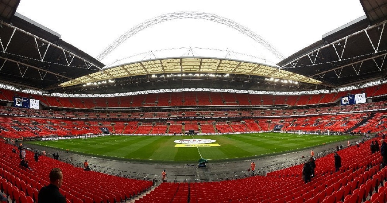 Le stade de Wembley, Angleterre